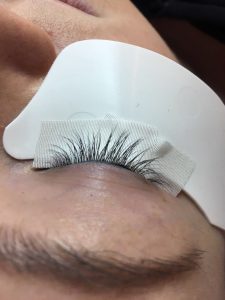 Wimpernverlängerung Wimpernverdichtung vorher