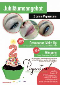 Jubiläumsangebot Permanent Make-up Wimpernverlängerung 2019